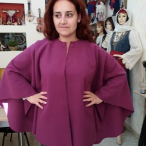 ΠΑΛΤΟ ΒΕΛΟΥΡ ΜΩΒ ΒΙΟΛΕ