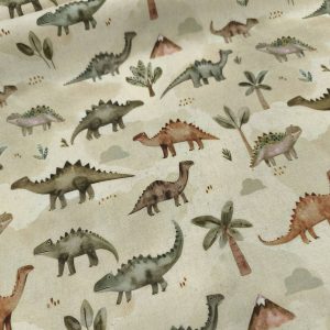 Ποπλίνα 100% Βαμβάκι δεινόσαυροι